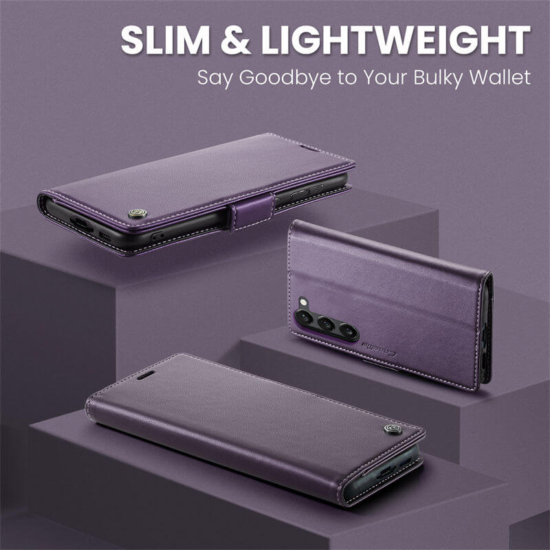 CaseMe Samsung Galaxy S23 Wallet RFID Blocking Magnetic Buckle Case - Image 3