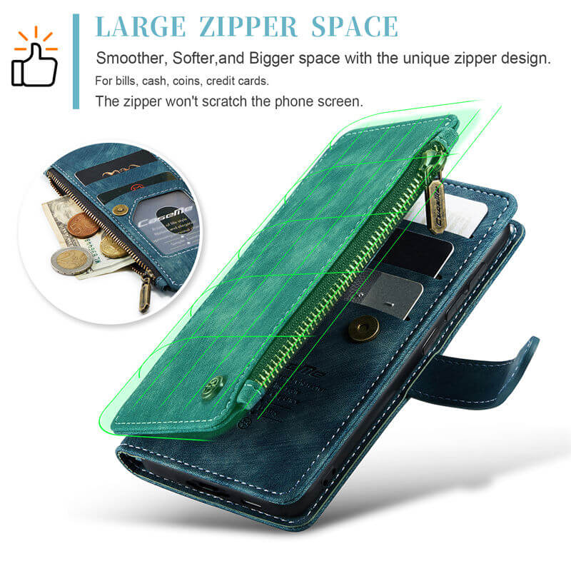 CaseMe Samsung Galaxy S23 Wallet kickstand Case with Wrist Strap - Image 6
