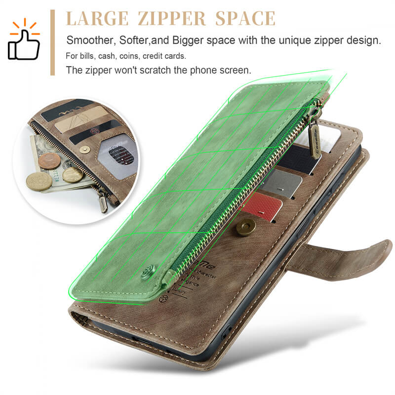 CaseMe Samsung Galaxy S23 FE Wallet kickstand Case with Wrist Strap - Image 7