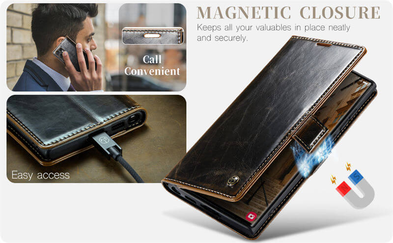 CaseMe Samsung Galaxy S23 Ultra Wallet Case