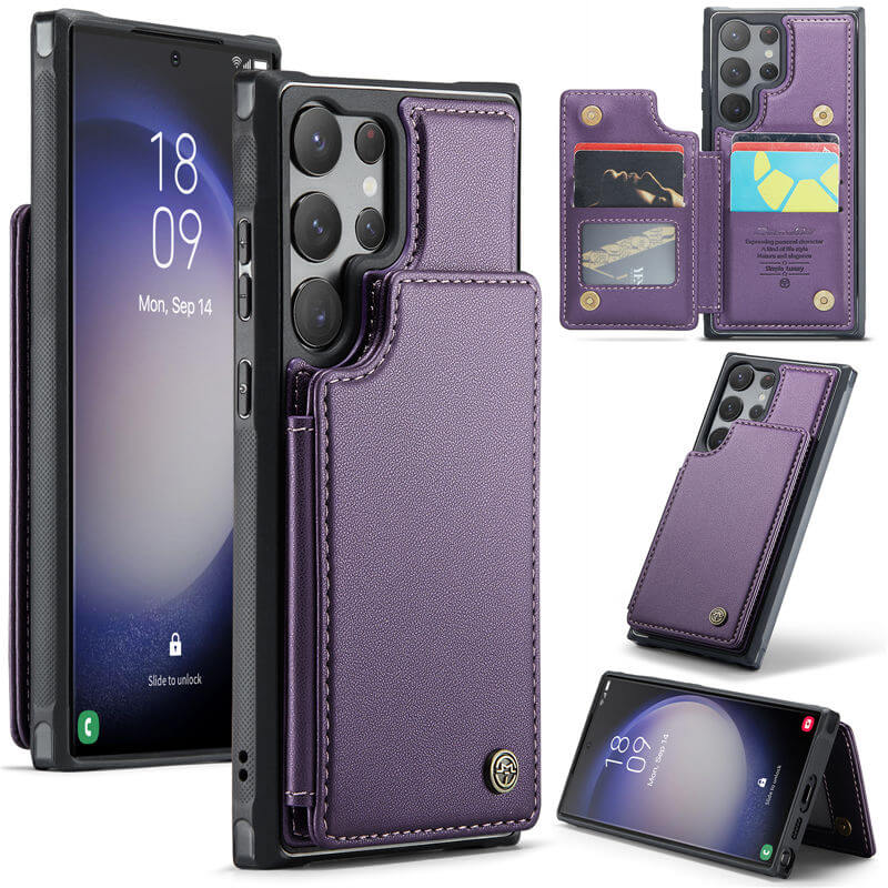 CaseMe Samsung Galaxy S23 Ultra RFID Blocking Card Holder Case