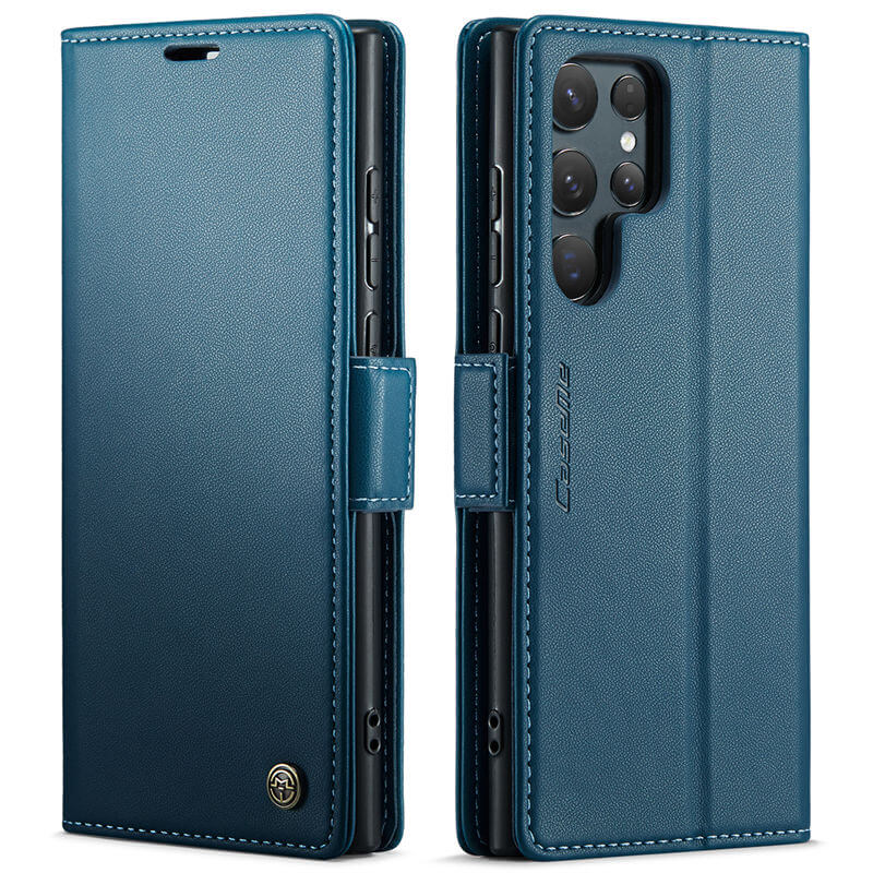 CaseMe Samsung Galaxy S24 Ultra Wallet RFID Blocking Magnetic Buckle Case - Image 11