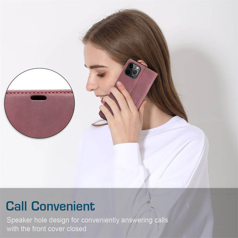 CaseMe iPhone 12 Pro Max Wallet Suede Leather Case - Image 5