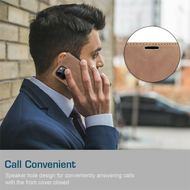 CaseMe iPhone 12/12 Pro Wallet Suede Leather Case - Image 5
