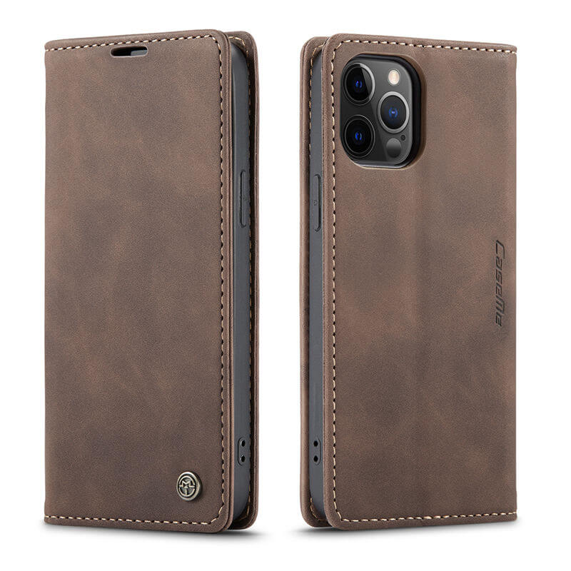 CaseMe iPhone 12/12 Pro Wallet Suede Leather Case - Image 11