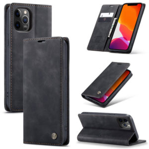 CaseMe iPhone 12 Pro Max Wallet Suede Leather Case