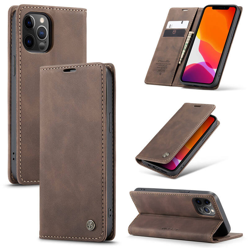 CaseMe iPhone 12/12 Pro Wallet Suede Leather Case