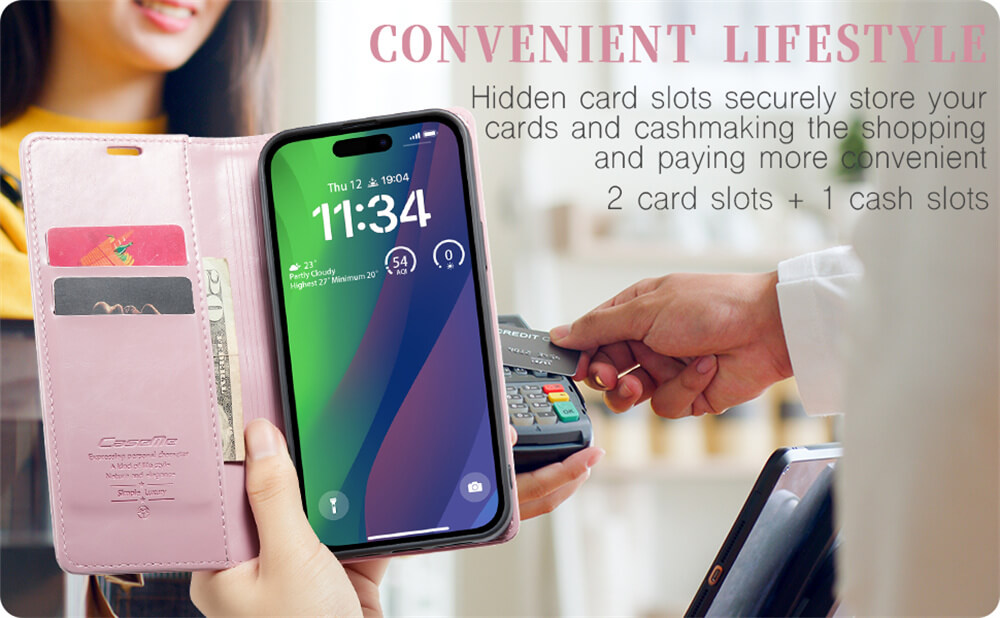 CaseMe iPhone 15 Plus Wallet Case