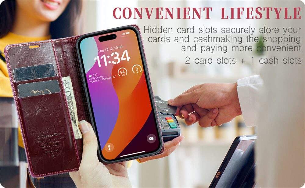 CaseMe iPhone 15 Pro Wallet Case