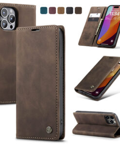 CaseMe iPhone 15 Pro Max Wallet Suede Leather Case