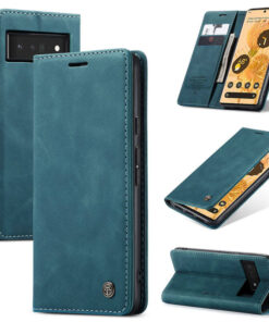 CaseMe Google Pixel 6 Pro Wallet Suede Leather Case