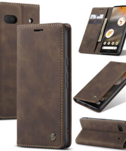 CaseMe Google Pixel 6A Wallet Suede Leather Case