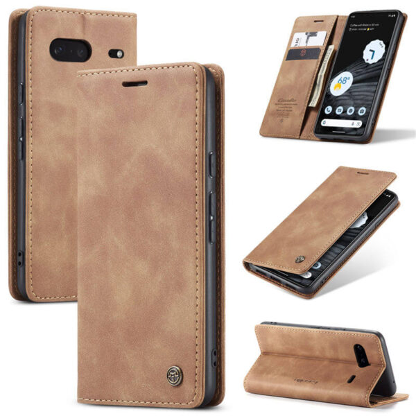 CaseMe Google Pixel 7 Wallet Suede Leather Case