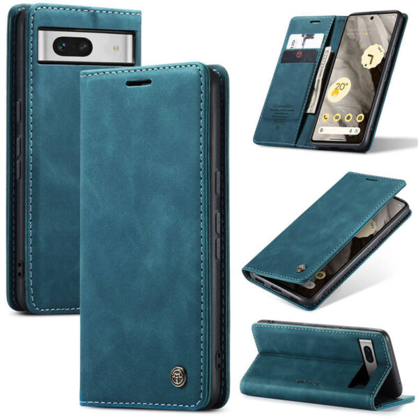 CaseMe Google Pixel 7A Wallet Suede Leather Case