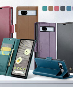 Alternative view of CaseMe Google Pixel 7A Wallet RFID Blocking Magnetic Buckle Case