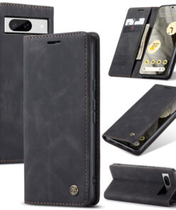 CaseMe Google Pixel 8 Wallet Suede Leather Case