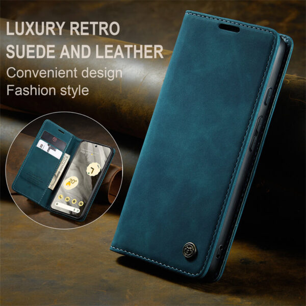 Alternative view of CaseMe Google Pixel 8 Wallet Suede Leather Case