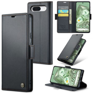 CaseMe Google Pixel 8A Wallet RFID Blocking Magnetic Buckle Case