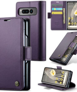 CaseMe Google Pixel Fold Wallet RFID Blocking Magnetic Buckle Case