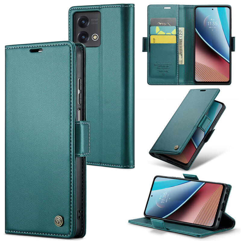CaseMe Motorola Moto G Stylus 5G 2023 Wallet RFID Blocking Magnetic Buckle Case
