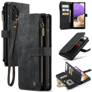 CaseMe Samsung Galaxy A32 5G Wallet kickstand Case with Wrist Strap