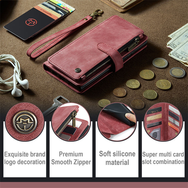 CaseMe Samsung Galaxy A33 5G Wallet kickstand Case with Wrist Strap - Image 9