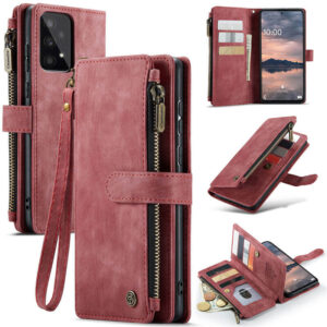 CaseMe Samsung Galaxy A33 5G Wallet kickstand Case with Wrist Strap