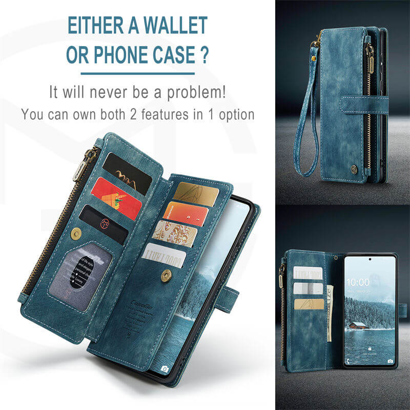 CaseMe Samsung Galaxy A33 5G Wallet kickstand Case with Wrist Strap - Image 7