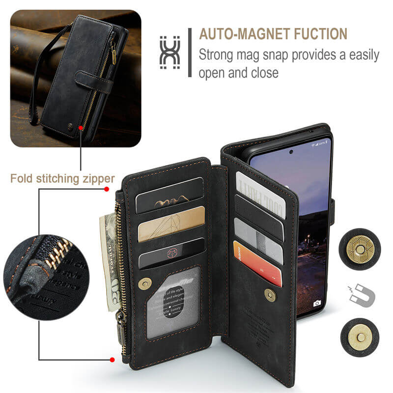 CaseMe Samsung Galaxy A33 5G Wallet kickstand Case with Wrist Strap - Image 6