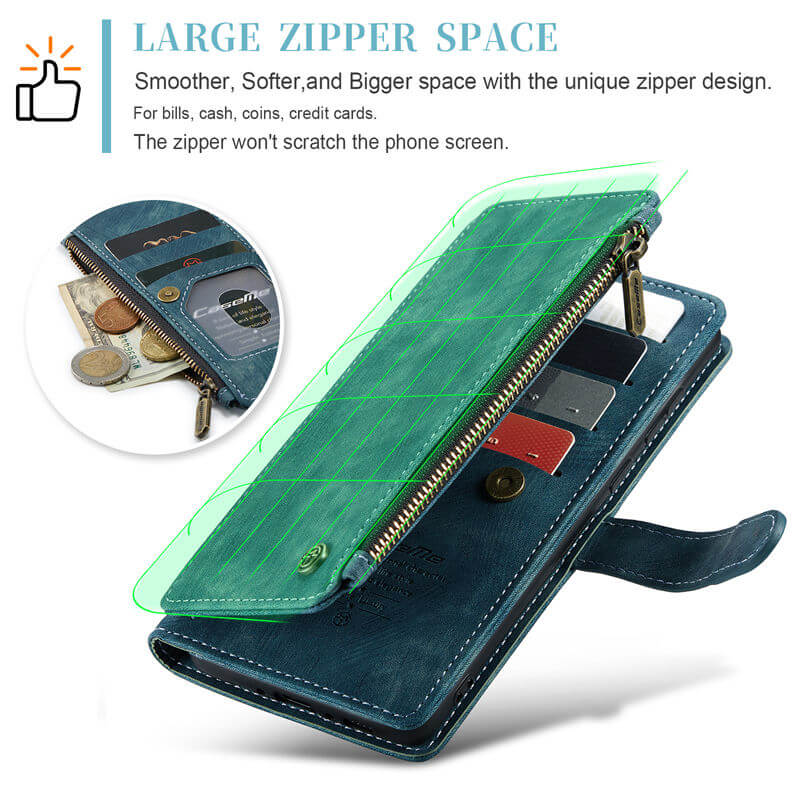 CaseMe Samsung Galaxy A34 Wallet kickstand Case with Wrist Strap - Image 5