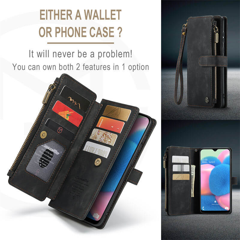 CaseMe Samsung Galaxy A50 Wallet kickstand Case with Wrist Strap - Image 7