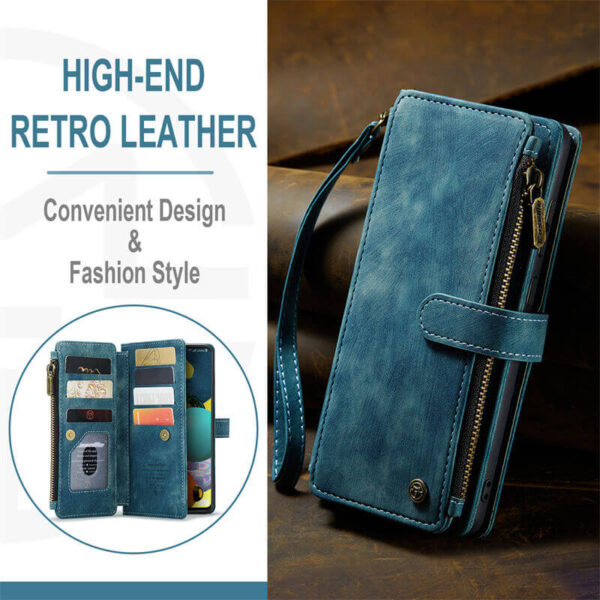 Alternative view of CaseMe Samsung Galaxy A51 4G Wallet kickstand Case with Wrist Strap
