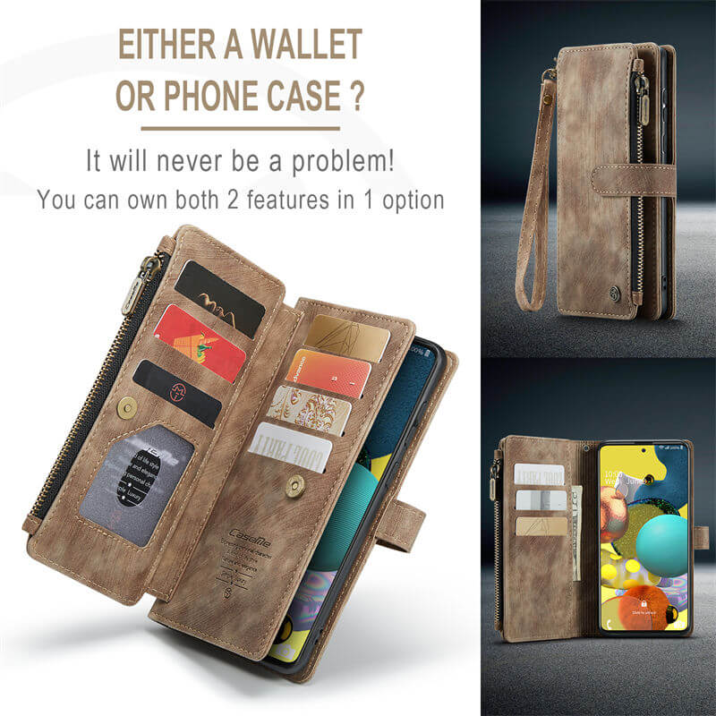 CaseMe Samsung Galaxy A51 4G Wallet kickstand Case with Wrist Strap - Image 7