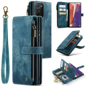CaseMe Samsung Galaxy Note 20 Wallet kickstand Case with Wrist Strap