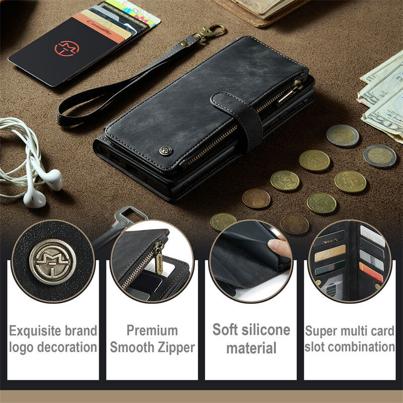 CaseMe Samsung Galaxy S20 Plus Wallet kickstand Case with Wrist Strap - Image 9