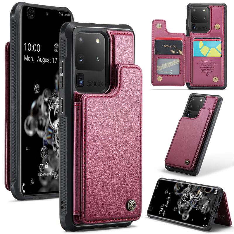 CaseMe Samsung Galaxy S20 Ultra RFID Blocking Card Holder Case