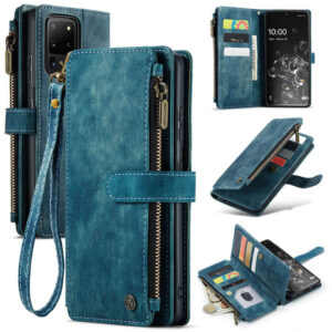 CaseMe Samsung Galaxy S20 Ultra Wallet kickstand Case with Wrist Strap