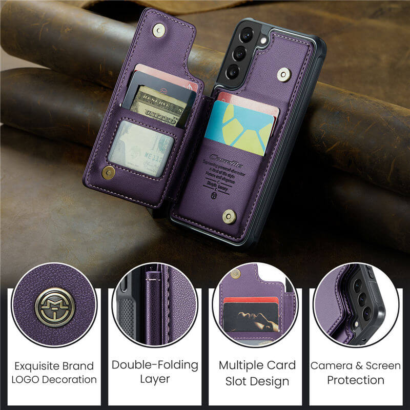 CaseMe Samsung Galaxy S21 RFID Blocking Card Holder Case - Image 9