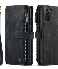 CaseMe Samsung Galaxy S21 Wallet kickstand Case with Wrist Strap - Image 10