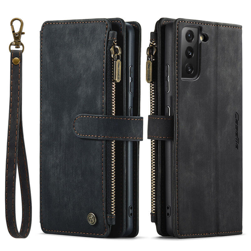 CaseMe Samsung Galaxy S21 Wallet kickstand Case with Wrist Strap - Image 10