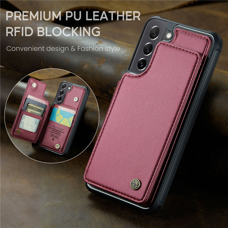 CaseMe Samsung Galaxy S21 FE RFID Blocking Card Holder Case - Image 3