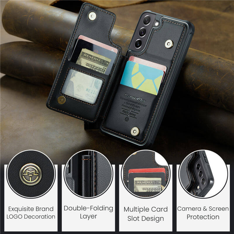 CaseMe Samsung Galaxy S21 FE RFID Blocking Card Holder Case - Image 10