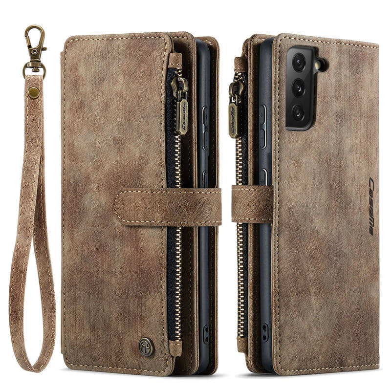 CaseMe Samsung Galaxy S21 FE Wallet kickstand Case with Wrist Strap - Image 10