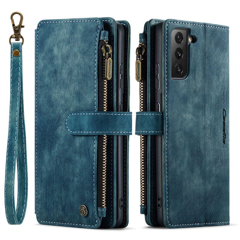 CaseMe Samsung Galaxy S21 Plus Wallet kickstand Case with Wrist Strap - Image 10