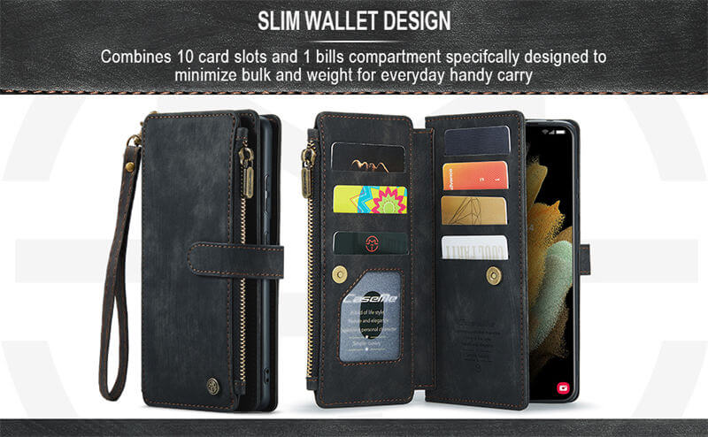CaseMe Samsung Galaxy S21 Ultra Wallet Case