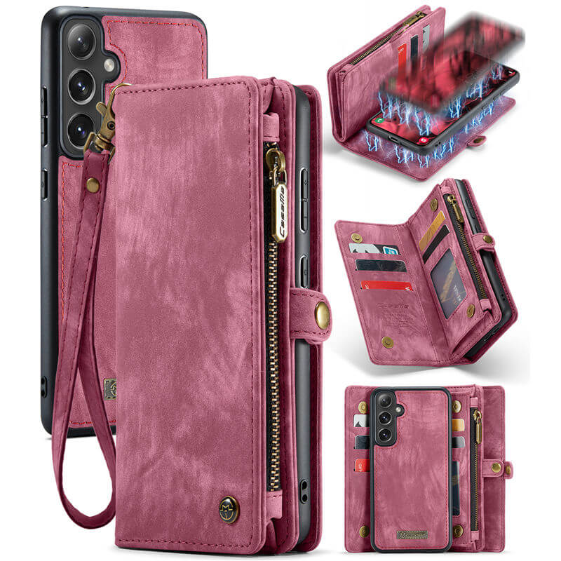 CaseMe Samsung Galaxy S24 Plus Wallet Case with Wrist Strap