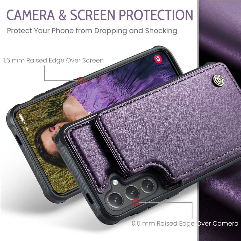 CaseMe Samsung Galaxy S24 Plus RFID Blocking Card Holder Case - Image 6
