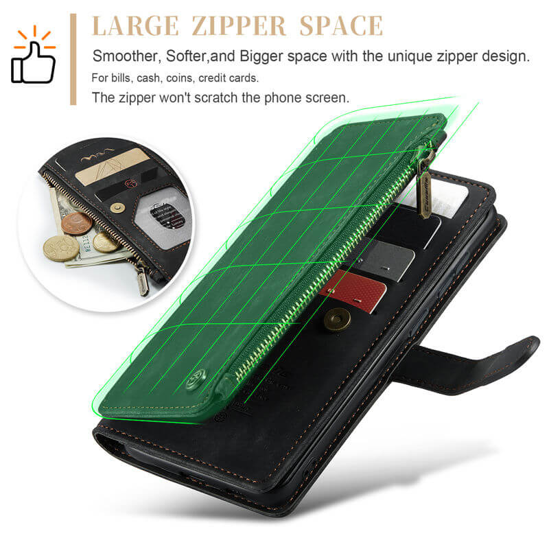 CaseMe Samsung Galaxy S24 Plus Wallet kickstand Case with Wrist Strap - Image 5
