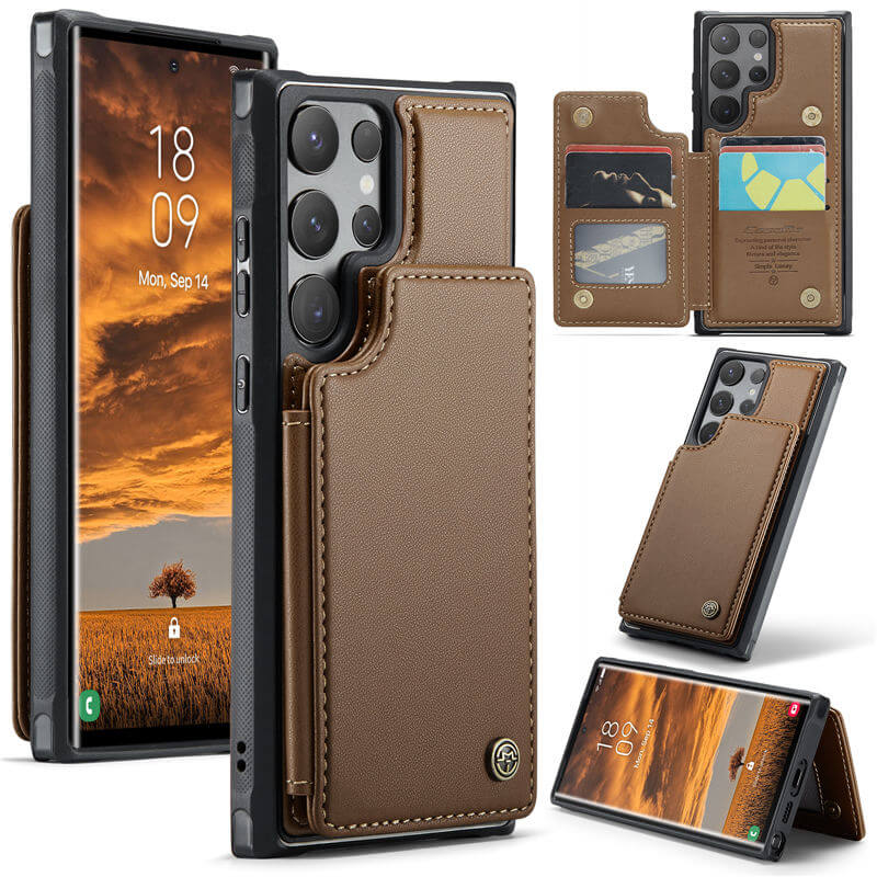 CaseMe Samsung Galaxy S24 Ultra RFID Blocking Card Holder Case