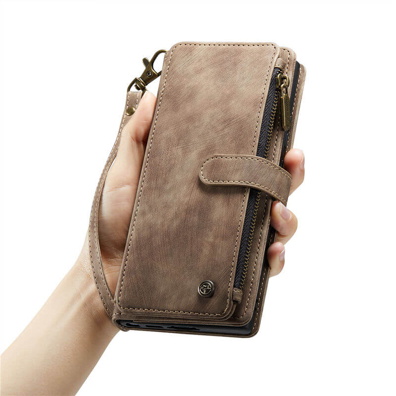 CaseMe Samsung Galaxy S24 Ultra Wallet kickstand Case with Wrist Strap - Image 10